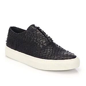 Vince Nelson black Python sneaker size 7